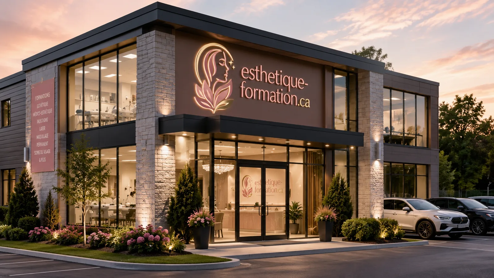 Établissement de formation en esthétique en soirée